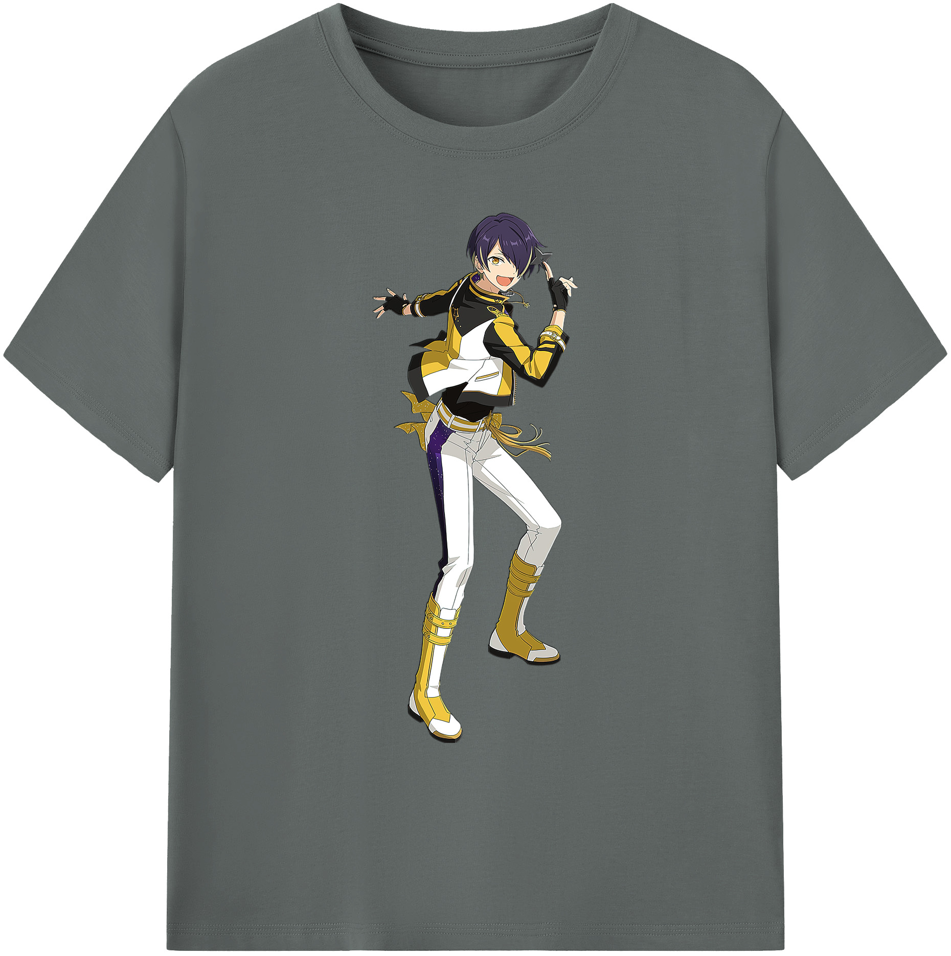 （画像用） あんさんぶるスターズ! Ensemble Stars 綿100％ メンズ半袖Tシャツ｜肌触りやわらか＆通気性
